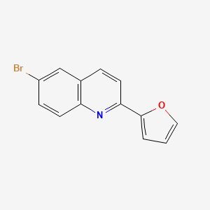molecular formula C13H8BrNO B14129441 6-Bromo-2-(furan-2-yl)quinoline 