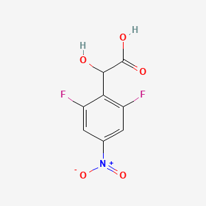 molecular formula C8H5F2NO5 B1412945 2,6-Difluoro-4-nitromandelic acid CAS No. 1803730-77-9
