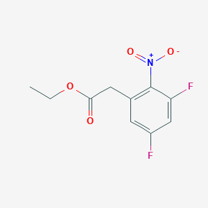 molecular formula C10H9F2NO4 B1412946 Ethyl 3,5-difluoro-2-nitrophenylacetate CAS No. 1803730-96-2