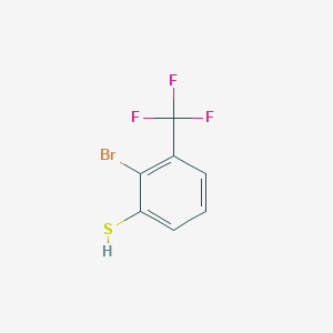 molecular formula C7H4BrF3S B1412949 2-Bromo-3-trifluoromethyl-benzenethiol CAS No. 1858256-19-5