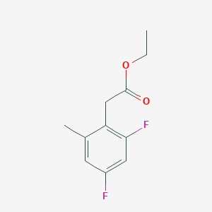 molecular formula C11H12F2O2 B1412953 Ethyl 2,4-difluoro-6-methylphenylacetate CAS No. 1803786-52-8