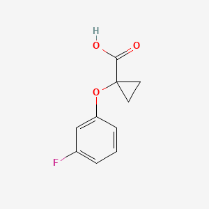 molecular formula C10H9FO3 B1412958 1-(3-Fluorophenoxy)cyclopropanecarboxylic acid CAS No. 1694260-15-5