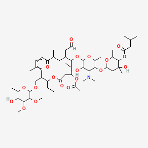 molecular formula C53H87NO19 B14129581 Tylosin, 3-acetate 4B-(3-methylbutanoate);Aivlosin 