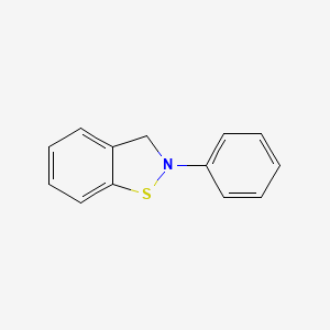 molecular formula C13H11NS B14129585 2-Phenyl-2,3-dihydro-1,2-benzothiazole CAS No. 88841-60-5