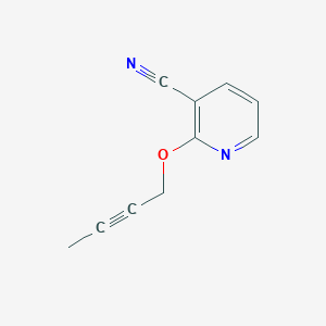 molecular formula C10H8N2O B1412962 2-(But-2-ynyloxy)nicotinonitrile CAS No. 1935169-22-4