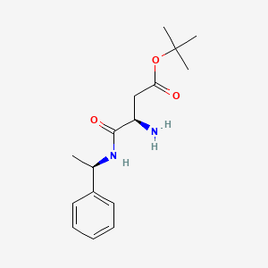 molecular formula C16H24N2O3 B14129627 tert-butyl(R)-3-amino-4-oxo-4-(((R)-1-phenylethyl)amino)butanoate 