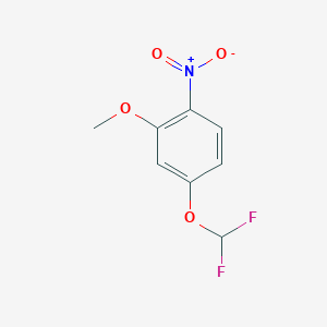 molecular formula C8H7F2NO4 B14129662 5-(Difluoromethoxy)-2-nitroanisole 
