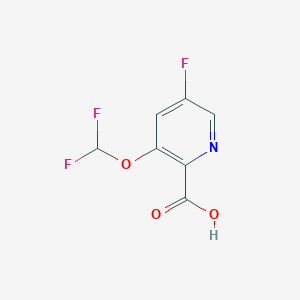 molecular formula C7H4F3NO3 B1412969 3-Difluoromethoxy-5-fluoropicolinic acid CAS No. 1804886-53-0