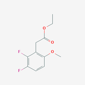 molecular formula C11H12F2O3 B1412970 Ethyl 2,3-difluoro-6-methoxyphenylacetate CAS No. 1807035-40-0