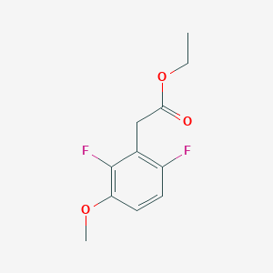 molecular formula C11H12F2O3 B1412971 Ethyl 2,6-difluoro-3-methoxyphenylacetate CAS No. 1806293-36-6