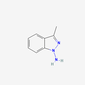 molecular formula C8H9N3 B14129758 3-Methyl-1H-indazol-1-amine CAS No. 33334-09-7