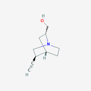 molecular formula C10H15NO B14129761 10,11-Didehydro-quincoridine CAS No. 219794-74-8