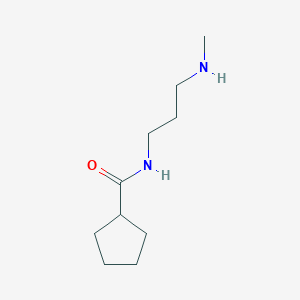 molecular formula C10H20N2O B14129809 Cyclopentanecarboxamide, N-[3-(methylamino)propyl]- CAS No. 81403-70-5