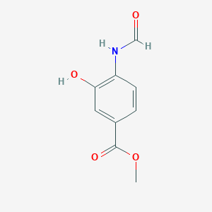 molecular formula C9H9NO4 B14129833 methyl 4-formamido-3-hydroxybenzoate 