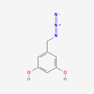 molecular formula C7H7N3O2 B14129839 5-(Azidomethyl)-1,3-dihydroxybenzene 