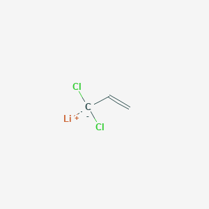 molecular formula C3H3Cl2Li B14129905 lithium;3,3-dichloroprop-1-ene CAS No. 51522-96-4