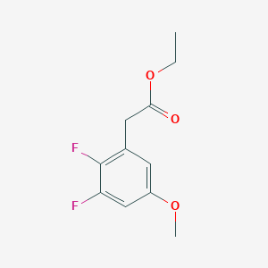 molecular formula C11H12F2O3 B1412993 Ethyl 2,3-difluoro-5-methoxyphenylacetate CAS No. 1807191-26-9