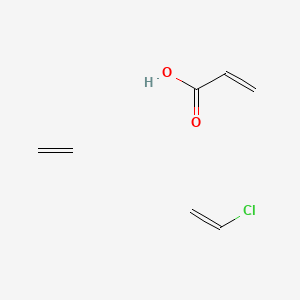 molecular formula C7H11ClO2 B14129949 Chloroethene;ethene;prop-2-enoic acid CAS No. 26713-16-6