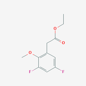 molecular formula C11H12F2O3 B1412996 Ethyl 3,5-difluoro-2-methoxyphenylacetate CAS No. 1807191-31-6