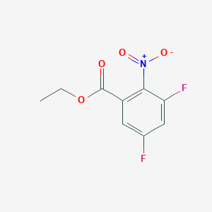 molecular formula C9H7F2NO4 B14129976 Ethyl 3,5-difluoro-2-nitrobenzoate CAS No. 910123-48-7