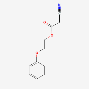 molecular formula C11H11NO3 B14130015 Acetic acid, 2-cyano-, 2-phenoxyethyl ester CAS No. 32804-78-7