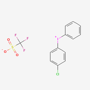 molecular formula C13H9ClF3IO3S B14130059 (4-Chlorophenyl)(phenyl)iodonium triflate 