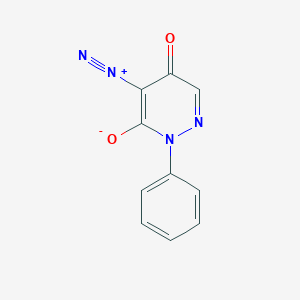 molecular formula C10H6N4O2 B14130075 4-Diazonio-5-oxo-2-phenyl-2,5-dihydropyridazin-3-olate CAS No. 89218-52-0