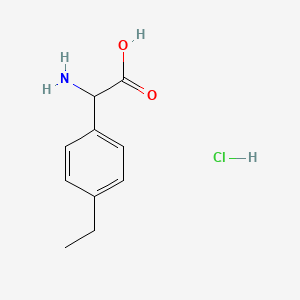 molecular formula C10H14ClNO2 B14130077 2-Amino-2-(4-ethylphenyl)acetic acid hydrochloride CAS No. 1141934-66-8