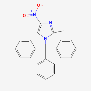 molecular formula C23H19N3O2 B14130113 2-Methyl-4-nitro-1-(triphenylmethyl)-1H-imidazole CAS No. 89128-11-0