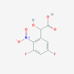 molecular formula C8H5F2NO5 B1413013 3,5-Difluoro-2-nitromandelic acid CAS No. 1806389-02-5