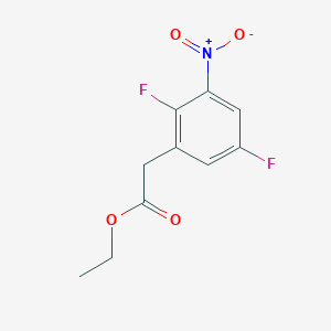 molecular formula C10H9F2NO4 B1413014 Ethyl 2,5-difluoro-3-nitrophenylacetate CAS No. 1807176-01-7