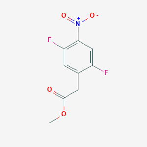 molecular formula C9H7F2NO4 B1413015 Methyl 2,5-difluoro-4-nitrophenylacetate CAS No. 1806290-03-8