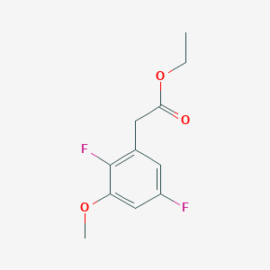 molecular formula C11H12F2O3 B1413016 Ethyl 2,5-difluoro-3-methoxyphenylacetate CAS No. 1803729-72-7