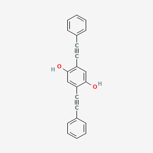 molecular formula C22H14O2 B14130190 2,5-Bis(phenylethynyl)benzene-1,4-diol 