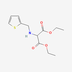 molecular formula C12H17NO4S B14130208 Diethyl 2-((thiophen-2-ylmethyl)amino)malonate 
