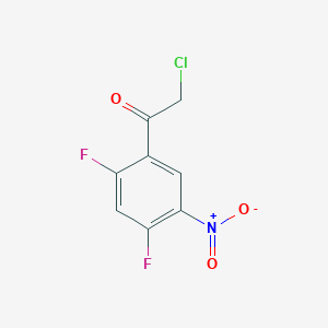 molecular formula C8H4ClF2NO3 B1413023 2',4'-Difluoro-5'-nitrophenacyl chloride CAS No. 1803827-66-8