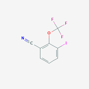 molecular formula C8H3F3INO B1413025 3-Iodo-2-(trifluoromethoxy)benzonitrile CAS No. 1803856-02-1