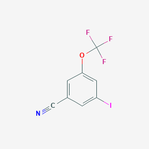 molecular formula C8H3F3INO B1413026 3-Iodo-5-(trifluoromethoxy)benzonitrile CAS No. 1806489-37-1