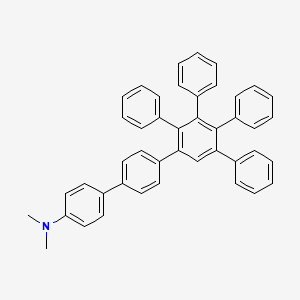 molecular formula C44H35N B14130269 N,N-dimethyl-4-[4-(2,3,4,5-tetraphenylphenyl)phenyl]aniline 