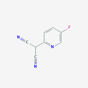 molecular formula C8H4FN3 B1413027 2-(5-Fluoropyridin-2-yl)malononitrile CAS No. 1870747-65-1