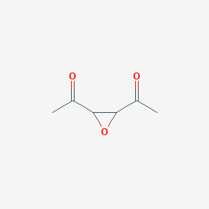 molecular formula C6H8O3 B14130313 1-(3-Acetyloxiran-2-yl)ethanone CAS No. 89022-64-0