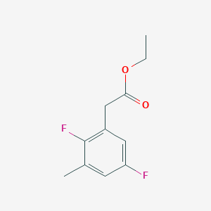 molecular formula C11H12F2O2 B1413035 Ethyl 2,5-difluoro-3-methylphenylacetate CAS No. 1806304-05-1