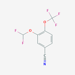 3-Difluoromethoxy-4-(trifluoromethoxy)benzonitrile
