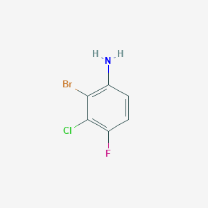 molecular formula C6H4BrClFN B14130470 2-Bromo-3-chloro-4-fluoroaniline 