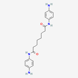 molecular formula C20H26N4O2 B14130474 Octanedioic acid di4-amino-phenylamide 