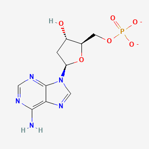 molecular formula C10H12N5O6P-2 B14130481 Deoxyadenosine-phosphate CAS No. 5704-05-2