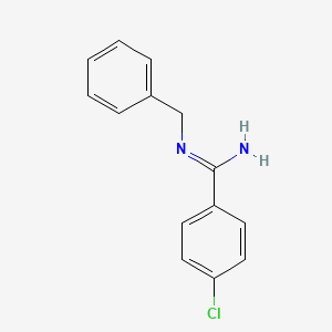 molecular formula C14H13ClN2 B14130496 N-benzyl-4-chlorobenzenecarboximidamide 