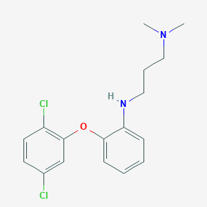 molecular formula C17H20Cl2N2O B14130515 N~3~-[2-(2,5-Dichlorophenoxy)phenyl]-N~1~,N~1~-dimethylpropane-1,3-diamine CAS No. 89279-20-9