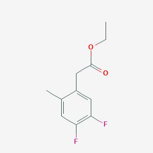 molecular formula C11H12F2O2 B1413052 Ethyl 4,5-difluoro-2-methylphenylacetate CAS No. 1806312-38-8