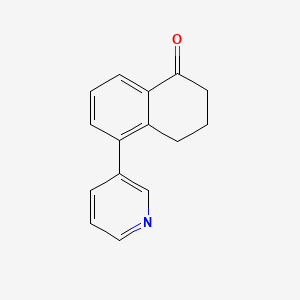 molecular formula C15H13NO B14130543 5-(Pyridin-3-yl)-3,4-dihydronaphthalen-1(2H)-one 